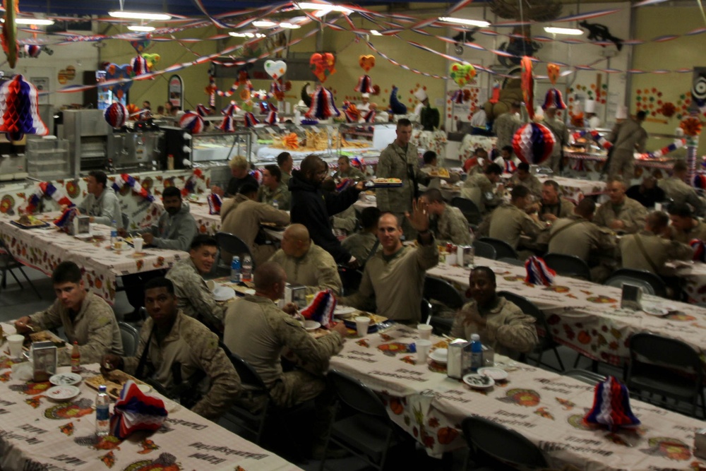 3/9 celebrates Thanksgiving in Helmand province