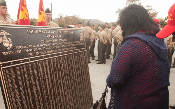Memorial dedication ceremony