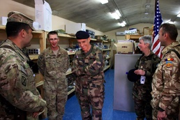 Supreme Headquarters Allied Powers- Europe vice chief of staff visits the Bagram Retrosort Yard
