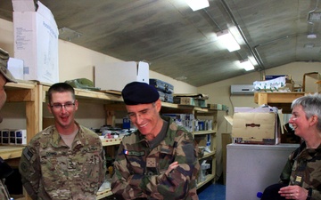 Supreme Headquarters Allied Powers- Europe vice chief of staff visits the Bagram Retrosort Yard