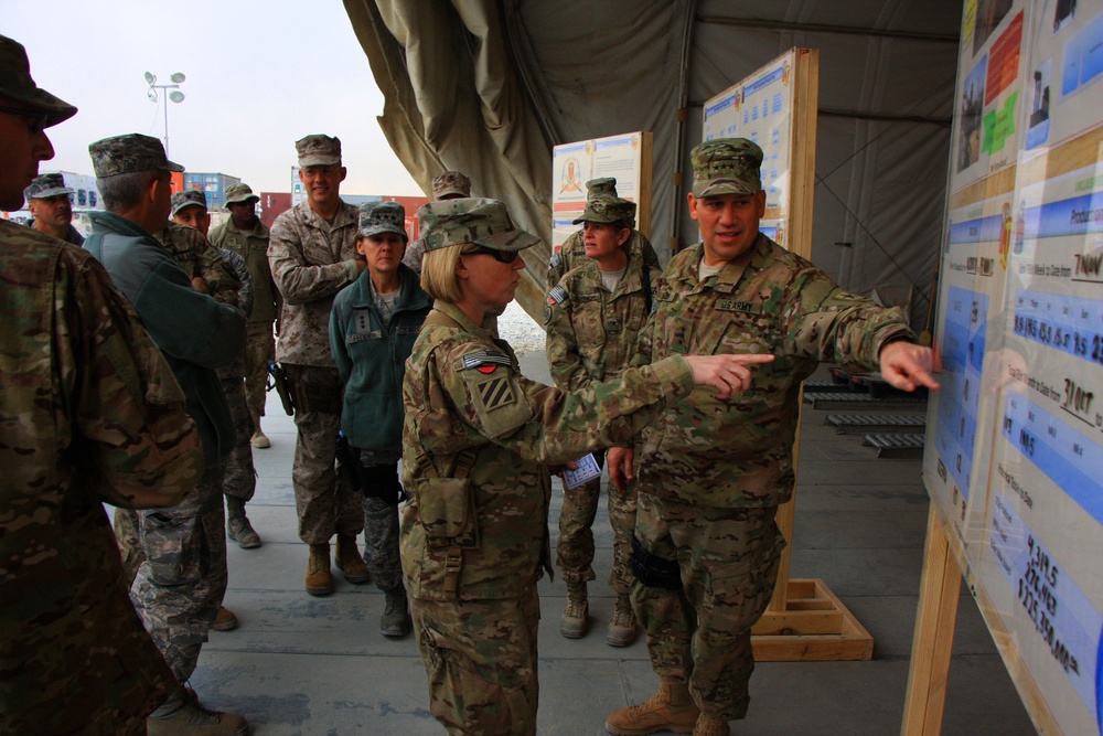 Top US military logisticians visit the Bagram Retrosort Yard