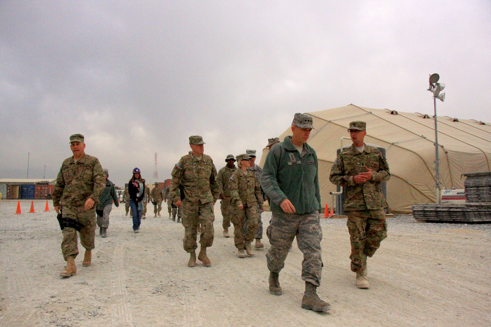 Top US military logisticians visit the Bagram Retrosort Yard