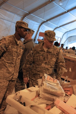 Top US military logisticians visit the Bagram Retrosort Yard
