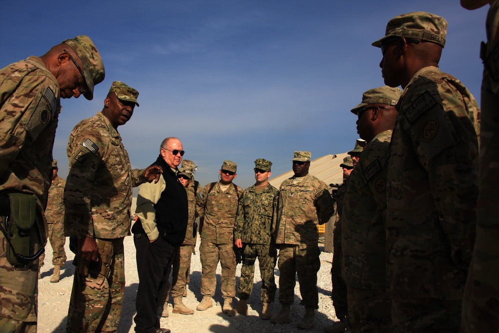 Vice chief of staff and under secretary of the Army explore the Bagram Retrosort Yard