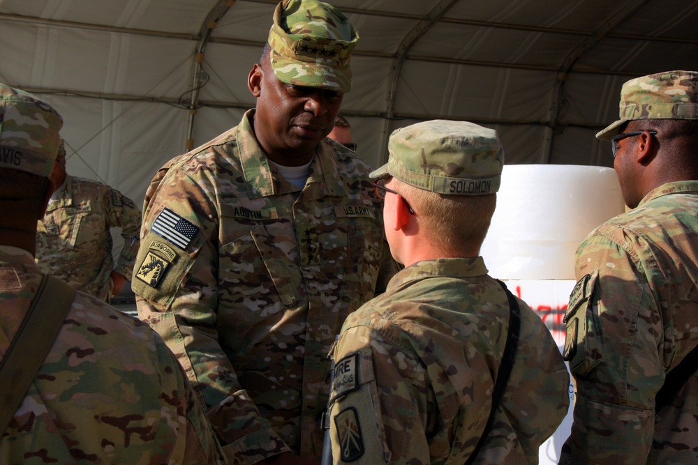 Vice chief of staff and under secretary of the Army explore the Bagram Retrosort Yard