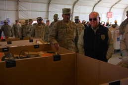 Vice chief of staff and under secretary of the Army explore the Bagram Retrosort Yard