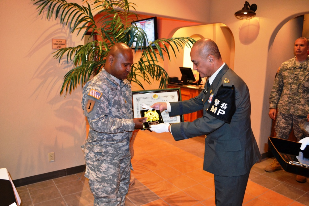 Soldier recognized by Japanese military