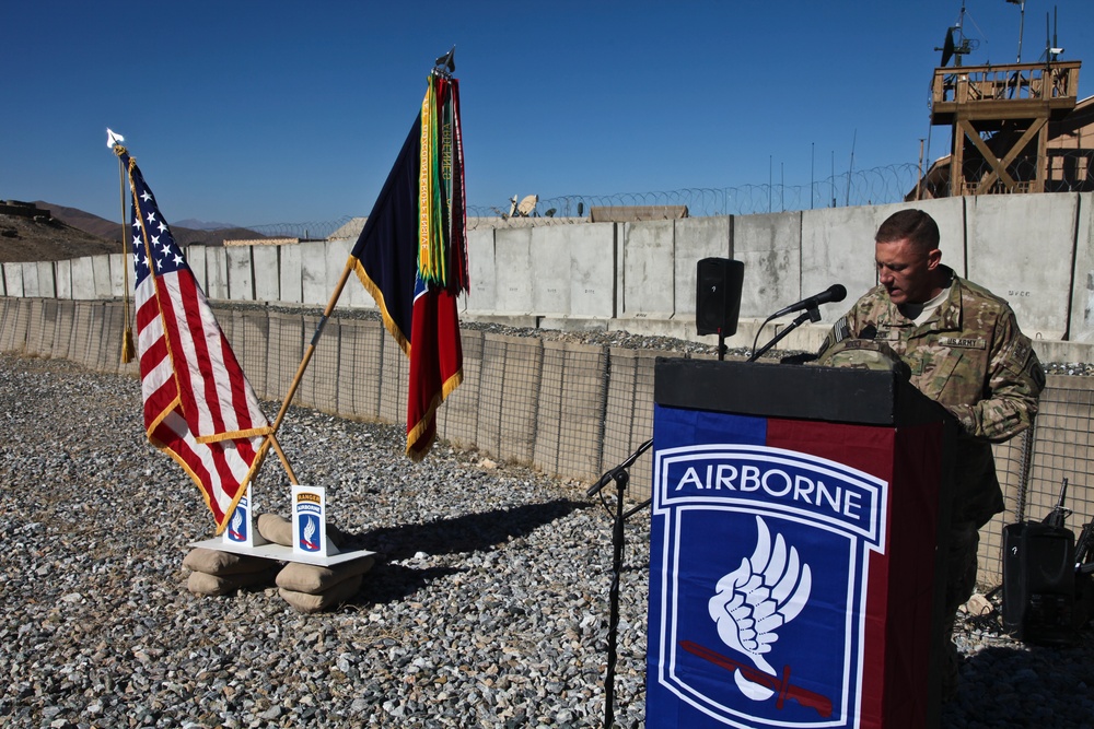 Change of command ceremony