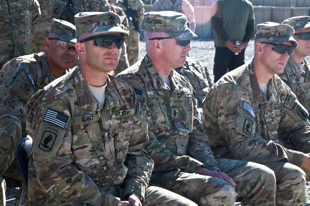 Change of command ceremony