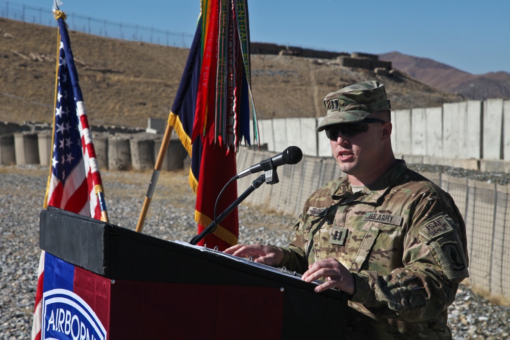 Change of command ceremony