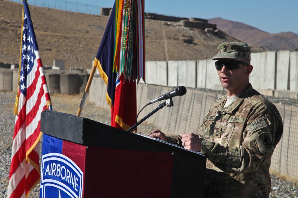 Change of command ceremony