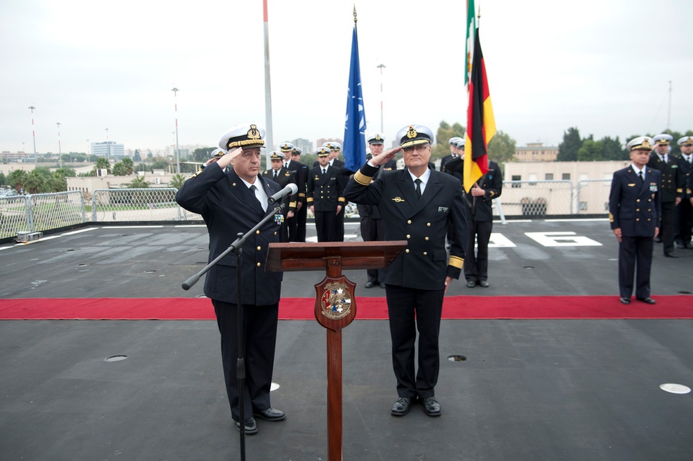 SNMG2 operational handover ceremony