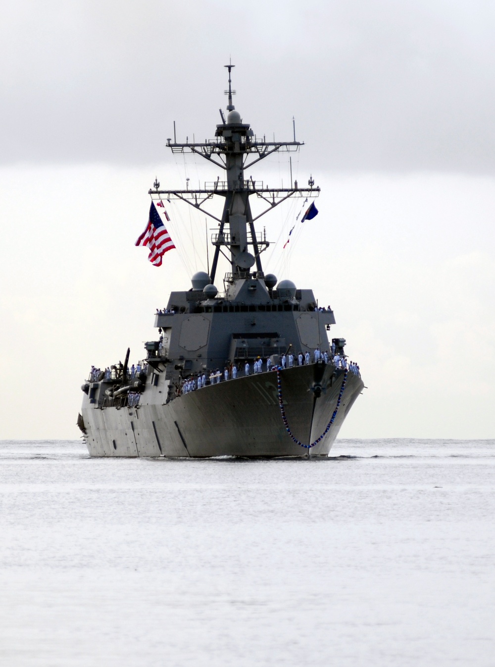 USS Michael Murphy arrives at its homeport