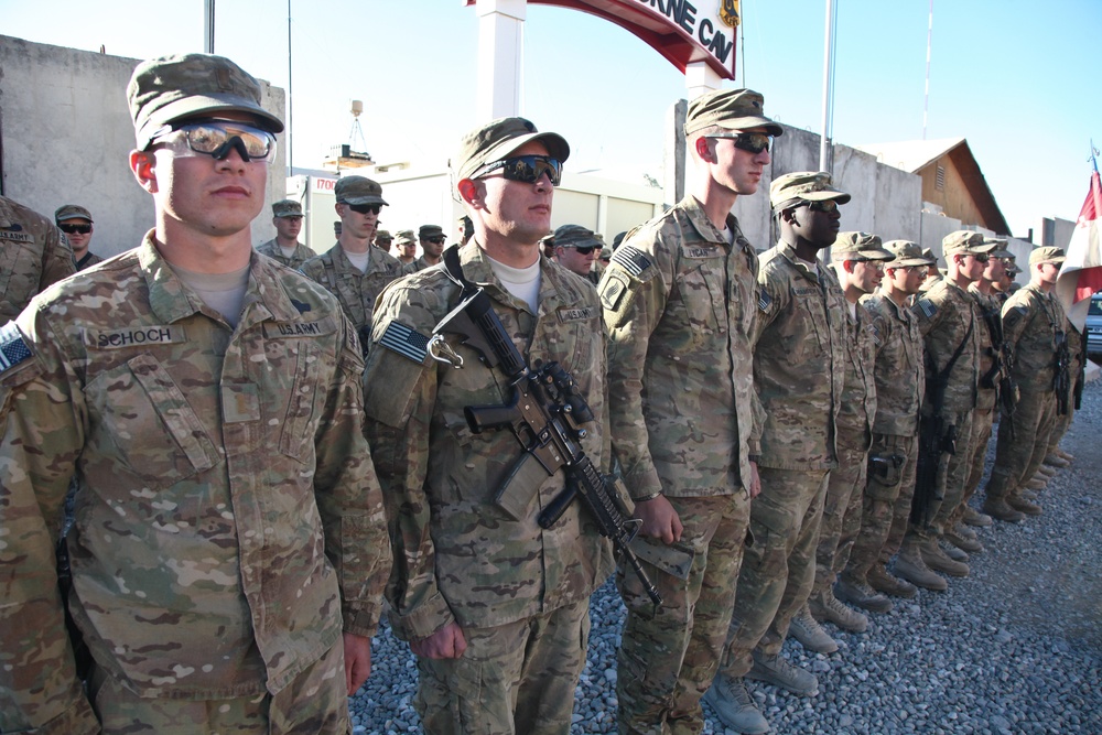 1st Squadron, 91st Cavalry Regiment award ceremony