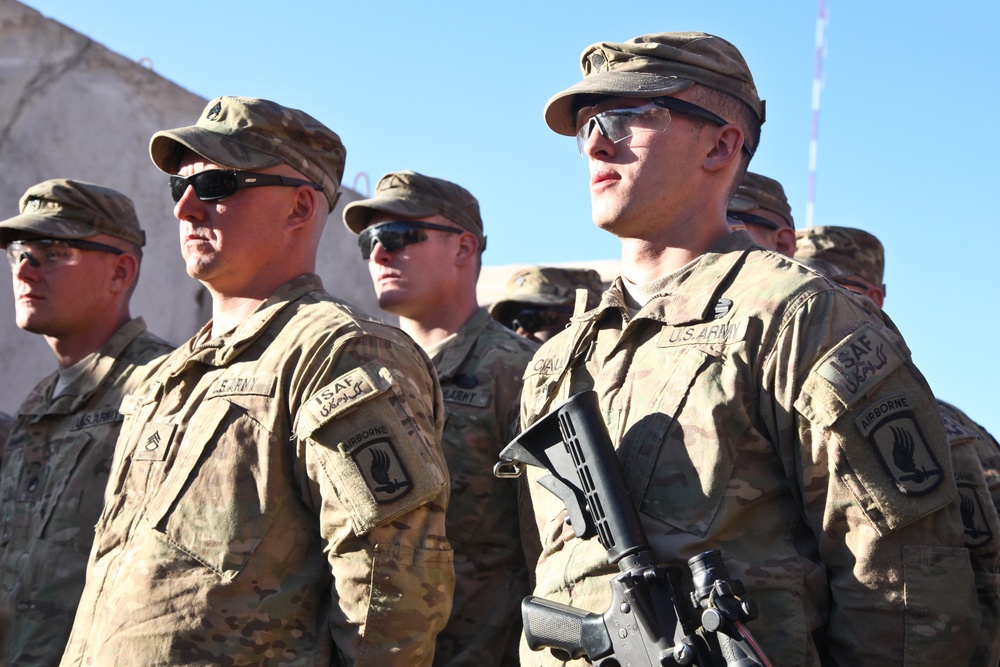 1st Squadron, 91st Cavalry Regiment award ceremony