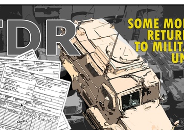 Change to TDR process routes money back to military units