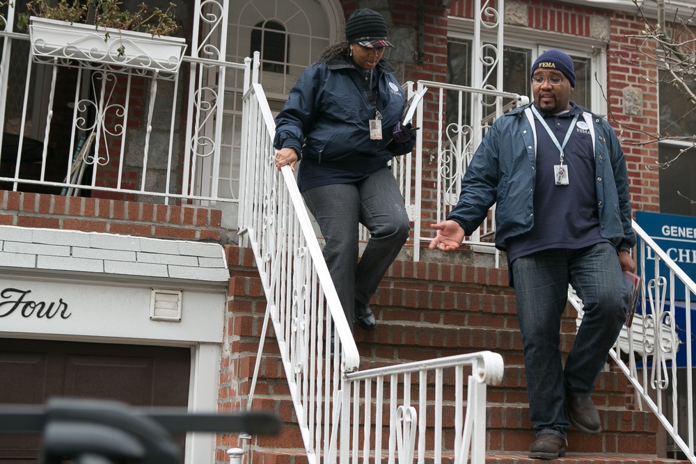 FEMA Community Relations Team in Coney Island