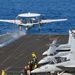 E-2C Hawkeye launches from USS Nimitz