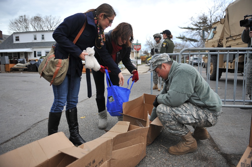 New York National Guard provide relief