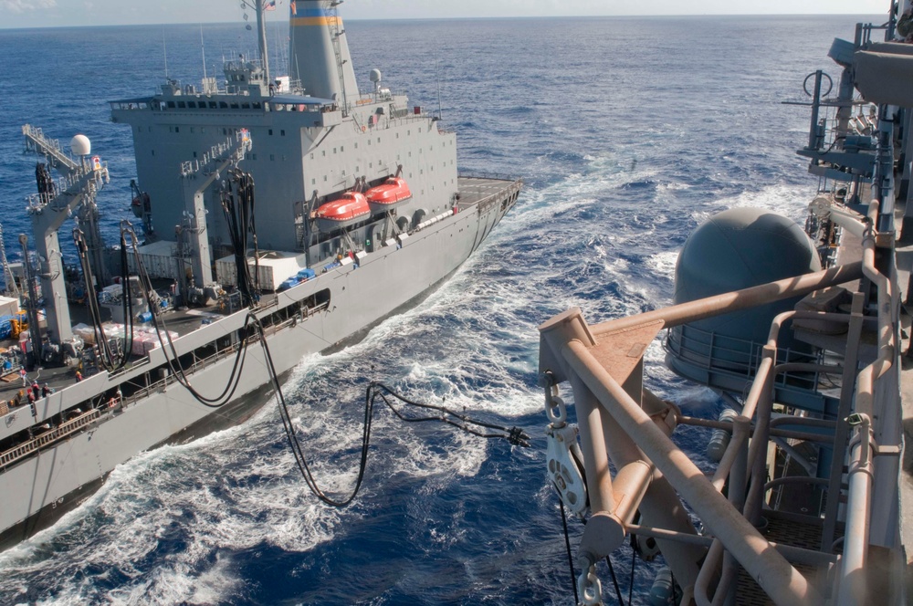 Peleliu conducts replenishment at sea