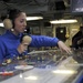 USS Nimitz sailor monitors flight deck control