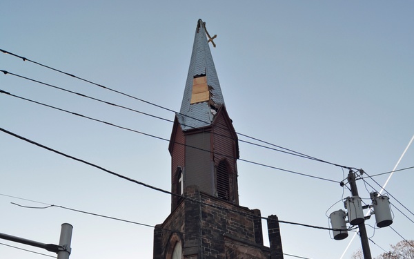 Church suffers damage in hurricane
