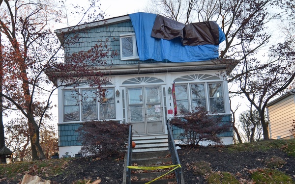Falling trees cause damage in New Jersey