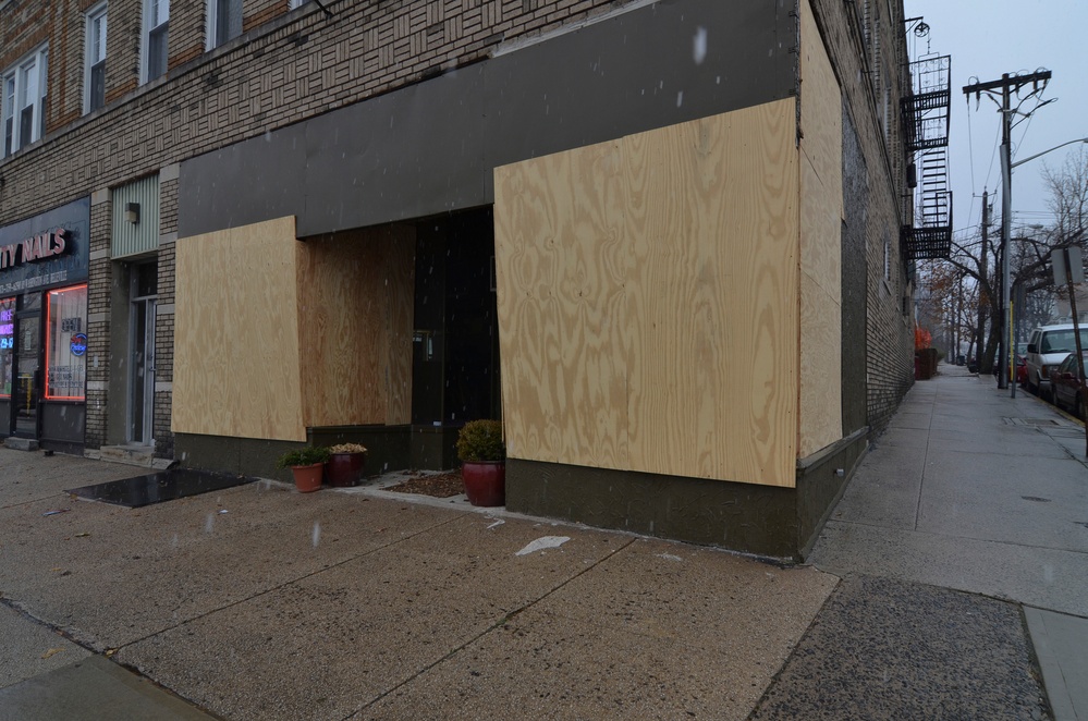 Hurricane winds cause damage to business'