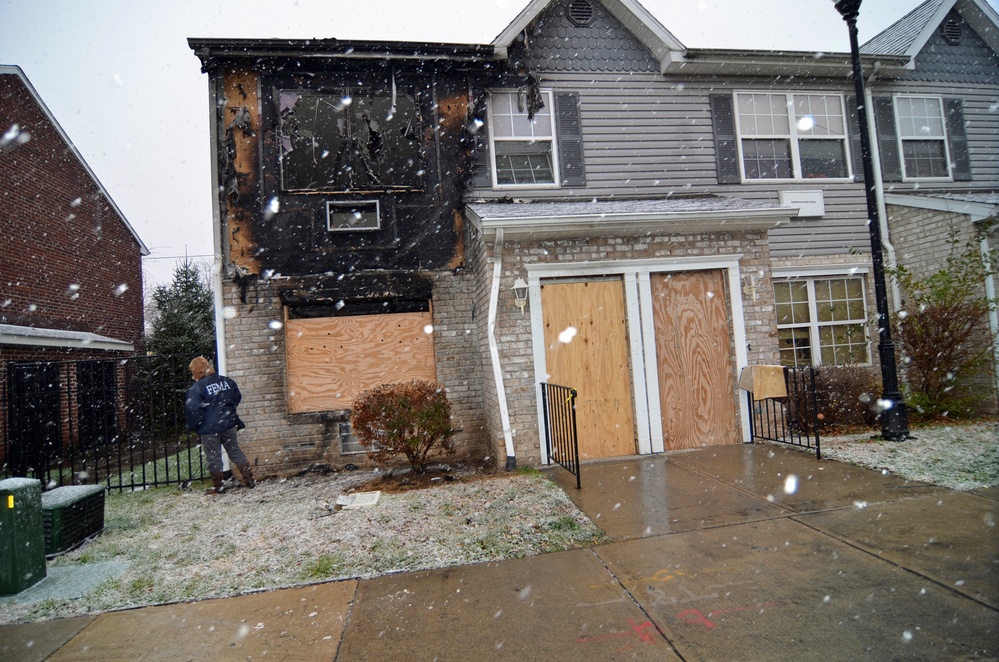 Hurricane winds cause electrical fire