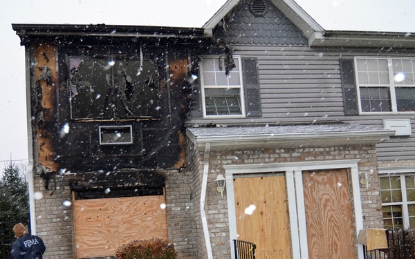 Hurricane winds cause electrical fire