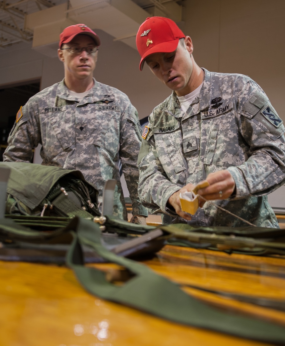 Army Reserve parachute riggers ready for Operation Toy Drop