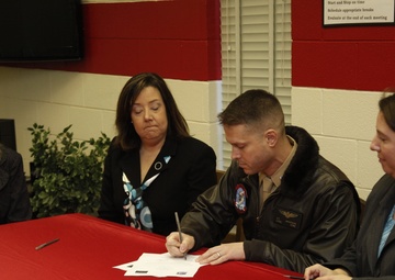 HMH-366 adopts local middle school