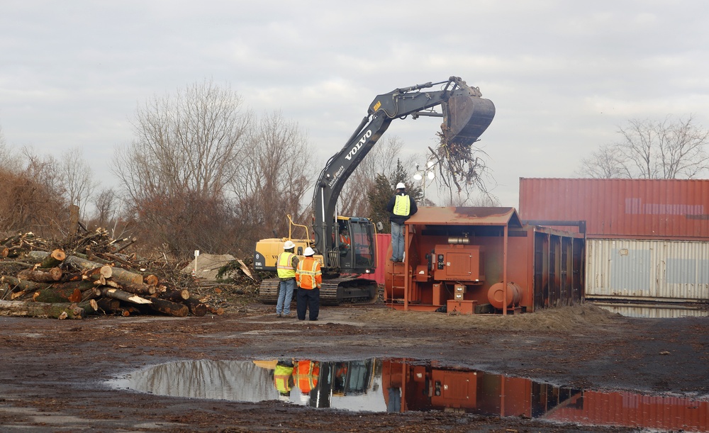 Air curtain burn at Floyd Bennett Field