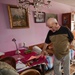 Hurricane Sandy survivor in his home