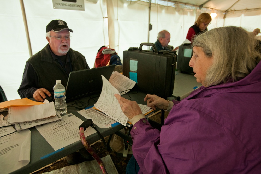 Disaster Recovery specialist assists Hurricane Sandy survivor