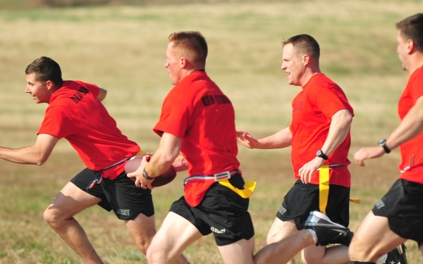 Currahees on the gridiron for the first annual Turkey Bowl