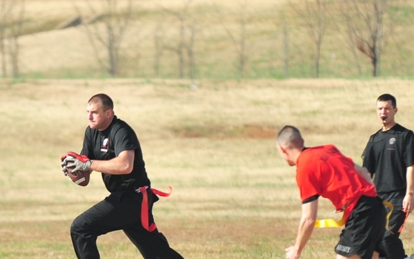 Currahees on the gridiron for the first annual Turkey Bowl