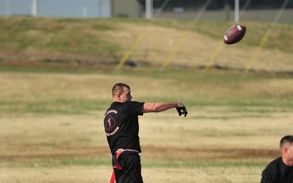 Currahees on the gridiron for the first annual Turkey Bowl