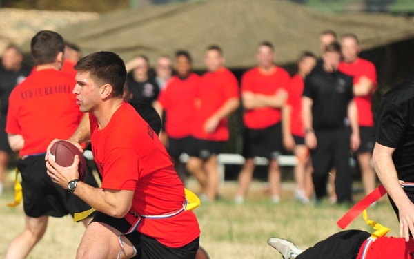 Currahees on the gridiron for the first annual Turkey Bowl