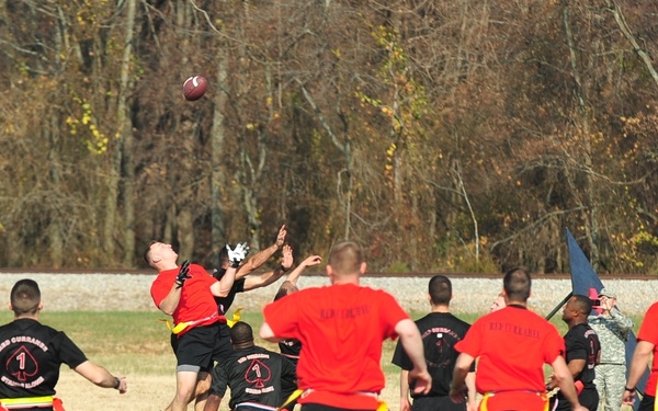 Currahees on the gridiron for the first annual Turkey Bowl