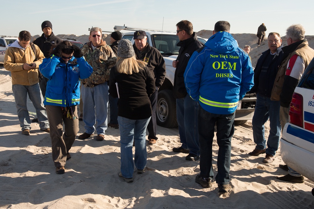 Preliminary Damage Assessment Team assesses Fire Island