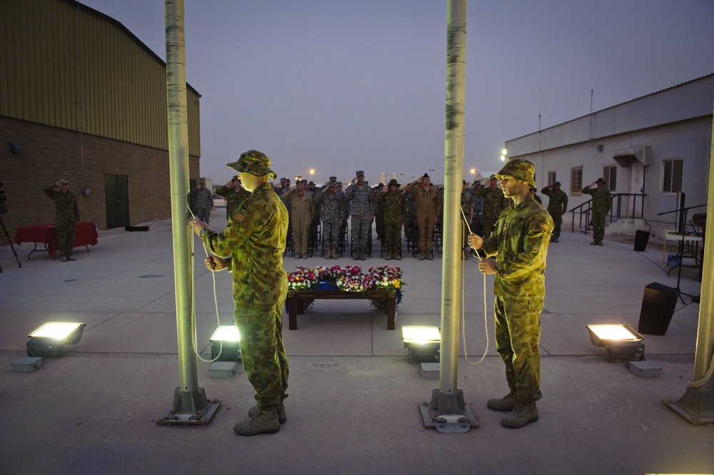 Australian, New Zealand Army Corps Day ceremony