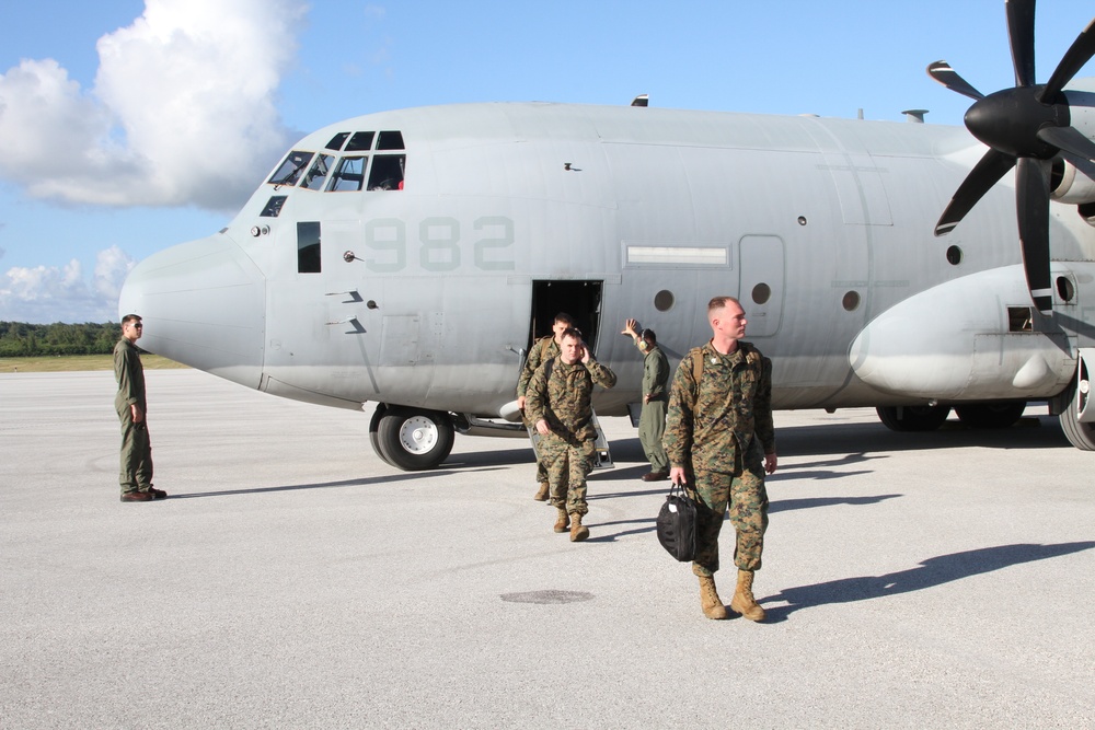 MAG-12 back on Tinian for Forager Fury