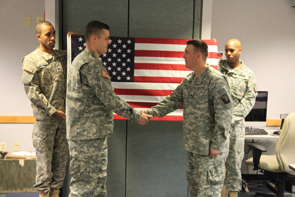 Re-enlistment at Fort Meade