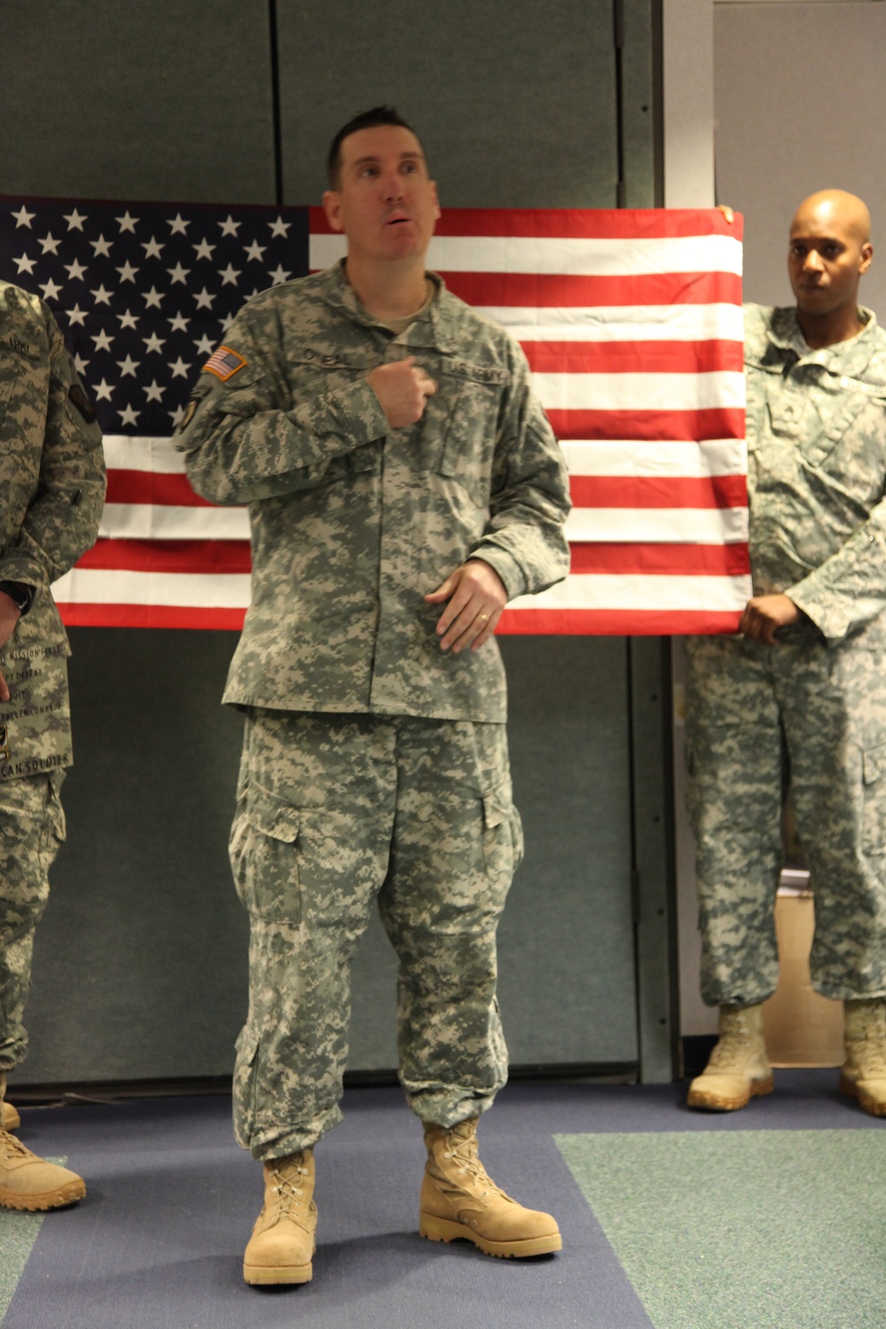 Re-enlistment at Fort Meade
