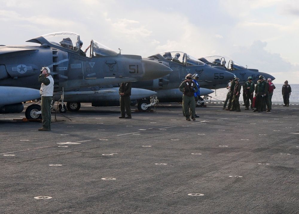 USS Iwo Jima flight operations