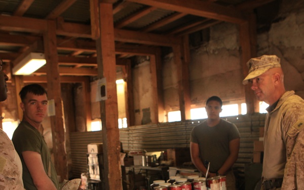 TFL CG, RCT-7 CO tour Helmand on Thanksgiving