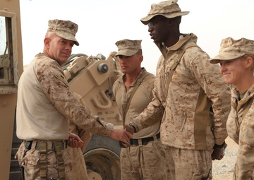 TFL CG, RCT-7 CO tour Helmand on Thanksgiving