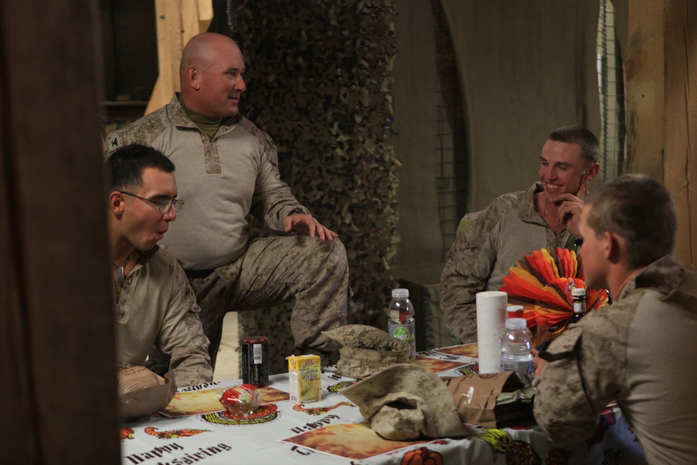 TFL CO, RCT-7 CO tour Helmand on Thanksgiving