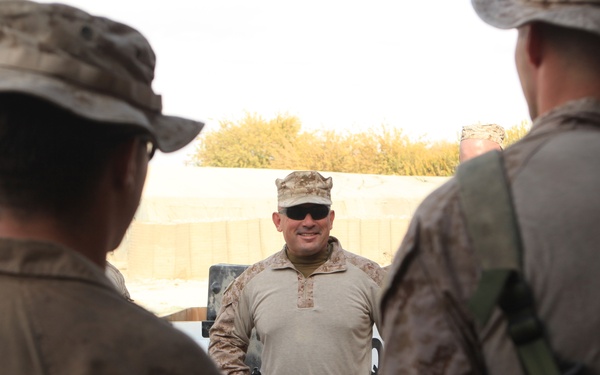 TFL CG, RCT-7 CO tour Helmand on Thanksgiving